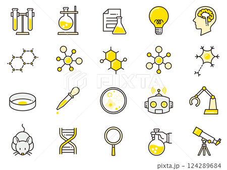 サイエンスアイコン03　Science icons 124289684