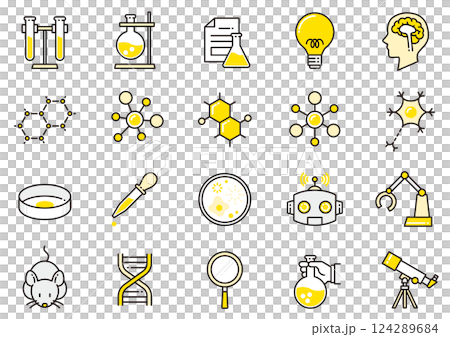 サイエンスアイコン03　Science icons 124289684