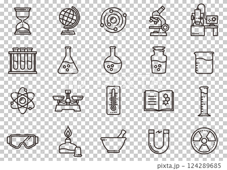 Science icons 04 Science icons 124289685