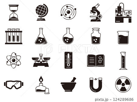 サイエンスアイコン05　Science icons 124289686