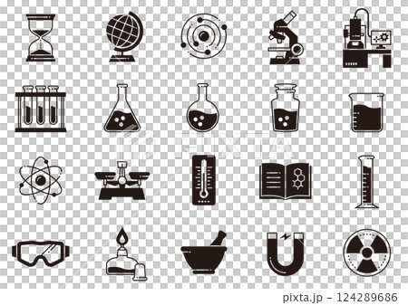 サイエンスアイコン05　Science icons 124289686
