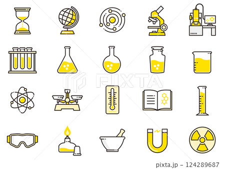 サイエンスアイコン06　Science icons 124289687