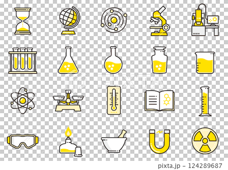 サイエンスアイコン06　Science icons 124289687