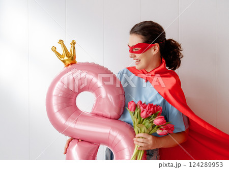 Woman is sleeping in her bedroom Woman is sleeping in her bedroom 124289953