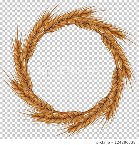 Wreath of Wheat Ears 124290339