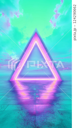 自然の中に浮かび上がるトライアングル 自然の中に浮かび上がるトライアングル 124290662