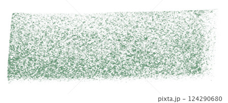 Separate green crayon brush strokes on transparent background. 124290680