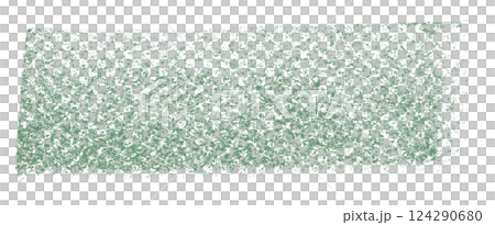 Separate green crayon brush strokes on transparent background. 124290680
