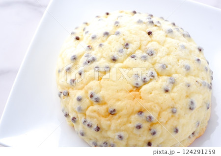 チョコレートがたくさん入ったチョコチップメロンパン チョコレートがたくさん入ったチョコチップメロンパン 124291259