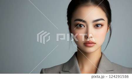 ビジネススーツを着た女性のポートレート、シ 124291586