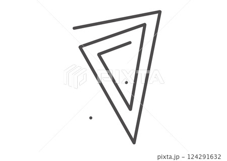 Image for printing and decor of modern interior. Geometric abstraction. 124291632