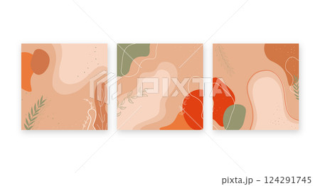 Abstract card with trendy abstract square templates. Minimal design. Design promotion. Vector memphis. Banner promotion. Abstract card with trendy abstract square templates. Minimal design. Design promotion. Vector memphis. Banner promotion. 124291745