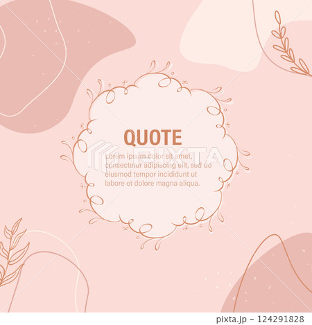Floral frame in sketch style on white background. Floral sketch. Vintage frame logo. Hand drawn. Line icon. Line art. Vector design. 124291828