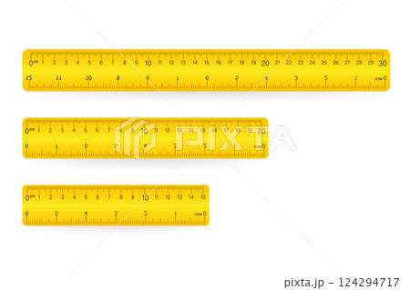 Ruler, isolated icon pictogram on a white background. Vector illustration. 124294717