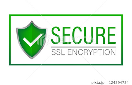 Ssl secure on white background. Protection icon vector. Information icon vector. Data protection. Ssl secure on white background. Protection icon vector. Information icon vector. Data protection. 124294724