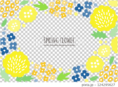 Spring flower vector illustration background Spring flower vector illustration background 124295627