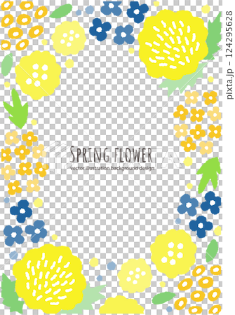 Spring flower vector illustration background 124295628