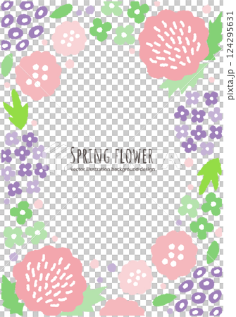 春季花卉向量插圖背景 124295631