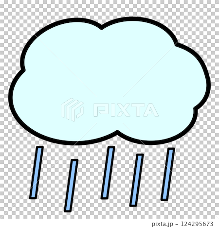 Clouds and rain (with lines) Clouds and rain (with lines) 124295673