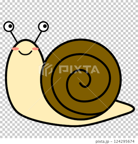 Cute snail (with lines) Cute snail (with lines) 124295674
