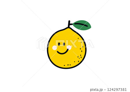 Happy Lemon Character 124297381