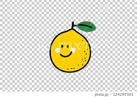 Happy Lemon Character 124297381