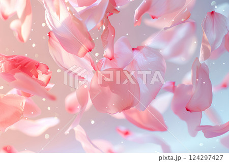 美しいピンク色の背景画像 124297427