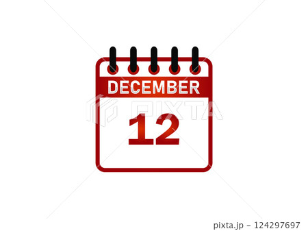 December 12 Calendar Icon 124297697