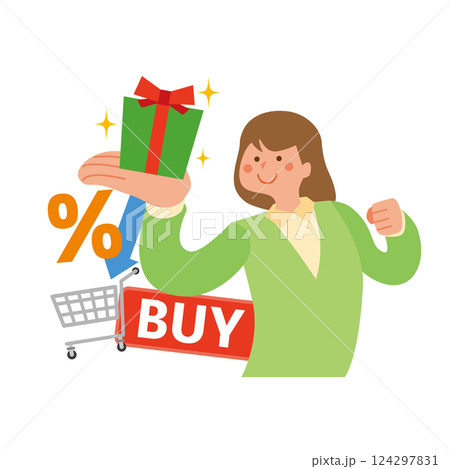 買物をする女性 124297831