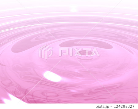 水面に広がる波紋 124298327