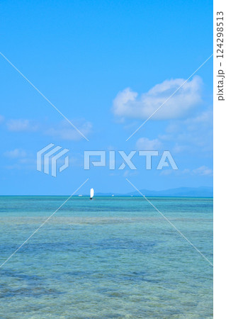 沖縄県　竹富島　カイジ浜 124298513