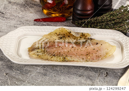 Baked tilapia fish with spices Baked tilapia fish with spices 124299247