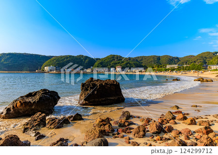静岡県 下田市 外浦海水浴場 静岡県 下田市 外浦海水浴場 124299712