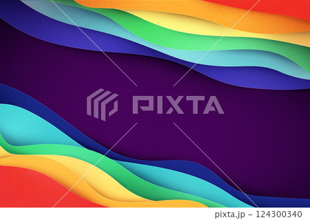 Rainbow colored flow illustration. Rainbow colored flow illustration. 124300340