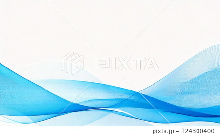 白い背景と青い波の抽象イメージ 白い背景と青い波の抽象イメージ 124300400