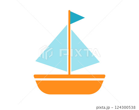 かわいいヨット 124300538