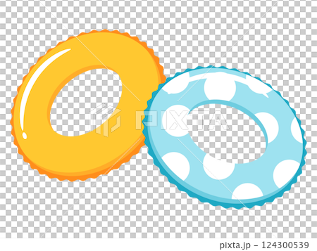 かわいい浮き輪 124300539