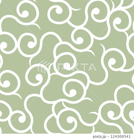唐草のシームレスパターン 124300541