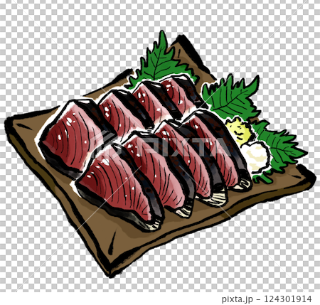 居酒屋菜單：炙鰹魚 124301914