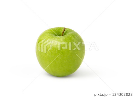 Green fresh Apple Isolated with Clipping Path. Green fresh Apple Isolated with Clipping Path. 124302828