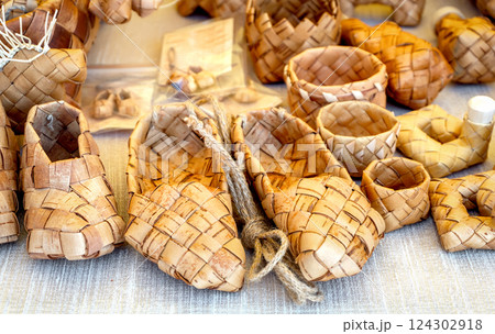 Traditional Birch Bark Items 124302918