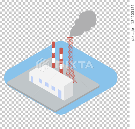 Illustration of thermal power plant image 124303123