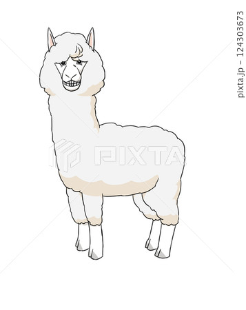 アルパカ　ニヤリ 124303673