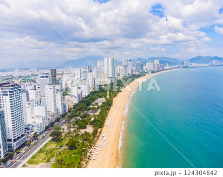 Top view of the seaside resort. 124304842
