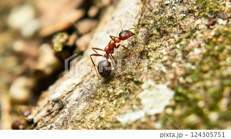 Ants in Action Macro Photography of Nature's Ground-Level Beauty Ants in Action Macro Photography of Nature's Ground-Level Beauty 124305751