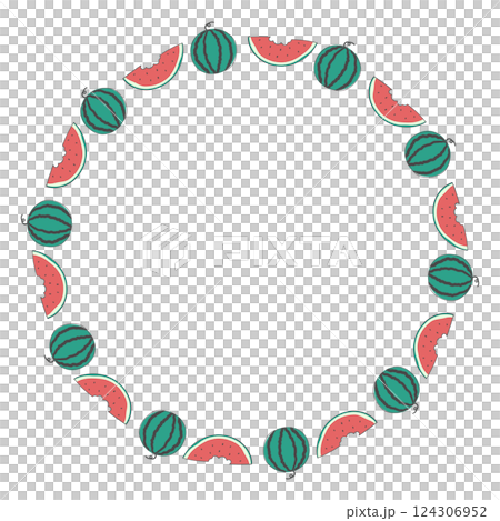 Watermelon frame design Watermelon frame design 124306952