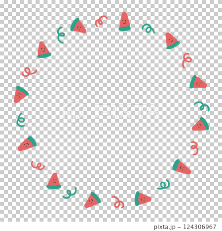 Watermelon frame design 124306967