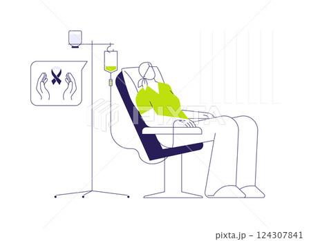 Chemotherapy abstract concept vector illustration. 124307841