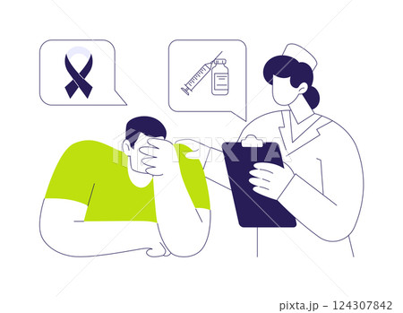 Cancer diagnosis abstract concept vector illustration. 124307842