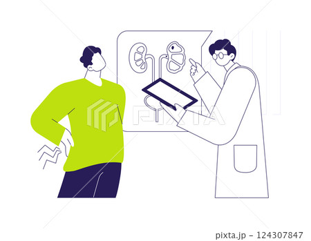 Pyelonephritis abstract concept vector illustration. 124307847